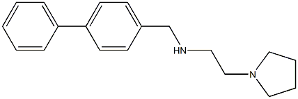 [(4-phenylphenyl)methyl][2-(pyrrolidin-1-yl)ethyl]amine Structure