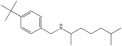 [(4-tert-butylphenyl)methyl](6-methylheptan-2-yl)amine Structure