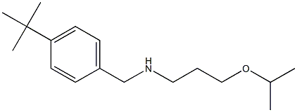 [(4-tert-butylphenyl)methyl][3-(propan-2-yloxy)propyl]amine 구조식 이미지