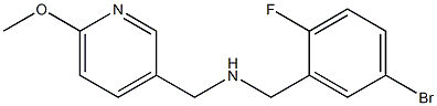 [(5-bromo-2-fluorophenyl)methyl][(6-methoxypyridin-3-yl)methyl]amine Structure
