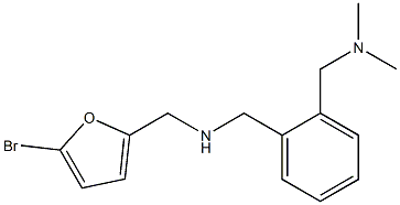 [(5-bromofuran-2-yl)methyl]({2-[(dimethylamino)methyl]phenyl}methyl)amine 구조식 이미지