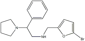 [(5-bromofuran-2-yl)methyl][2-phenyl-2-(pyrrolidin-1-yl)ethyl]amine 구조식 이미지