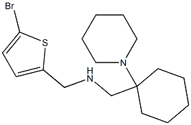 [(5-bromothiophen-2-yl)methyl]({[1-(piperidin-1-yl)cyclohexyl]methyl})amine Structure