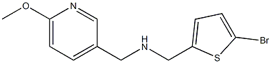 [(5-bromothiophen-2-yl)methyl][(6-methoxypyridin-3-yl)methyl]amine Structure