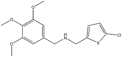 [(5-chlorothiophen-2-yl)methyl][(3,4,5-trimethoxyphenyl)methyl]amine Structure