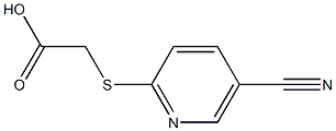 [(5-cyanopyridin-2-yl)thio]acetic acid Structure