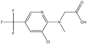 [[3-chloro-5-(trifluoromethyl)pyridin-2-yl](methyl)amino]acetic acid Structure