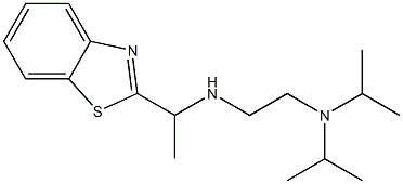 [1-(1,3-benzothiazol-2-yl)ethyl]({2-[bis(propan-2-yl)amino]ethyl})amine 구조식 이미지