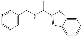 [1-(1-benzofuran-2-yl)ethyl](pyridin-3-ylmethyl)amine Structure