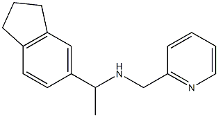 [1-(2,3-dihydro-1H-inden-5-yl)ethyl](pyridin-2-ylmethyl)amine Structure