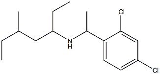 [1-(2,4-dichlorophenyl)ethyl](5-methylheptan-3-yl)amine Structure