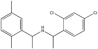[1-(2,4-dichlorophenyl)ethyl][1-(2,5-dimethylphenyl)ethyl]amine Structure