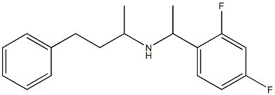 [1-(2,4-difluorophenyl)ethyl](4-phenylbutan-2-yl)amine Structure