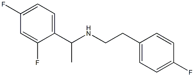 [1-(2,4-difluorophenyl)ethyl][2-(4-fluorophenyl)ethyl]amine 구조식 이미지