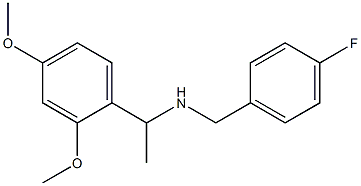 [1-(2,4-dimethoxyphenyl)ethyl][(4-fluorophenyl)methyl]amine 구조식 이미지