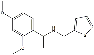[1-(2,4-dimethoxyphenyl)ethyl][1-(thiophen-2-yl)ethyl]amine 구조식 이미지