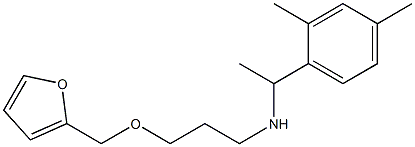 [1-(2,4-dimethylphenyl)ethyl][3-(furan-2-ylmethoxy)propyl]amine 구조식 이미지