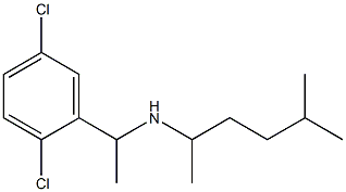 [1-(2,5-dichlorophenyl)ethyl](5-methylhexan-2-yl)amine Structure