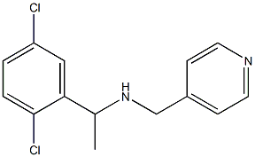 [1-(2,5-dichlorophenyl)ethyl](pyridin-4-ylmethyl)amine 구조식 이미지