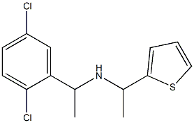 [1-(2,5-dichlorophenyl)ethyl][1-(thiophen-2-yl)ethyl]amine 구조식 이미지