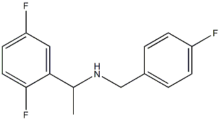 [1-(2,5-difluorophenyl)ethyl][(4-fluorophenyl)methyl]amine 구조식 이미지