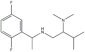 [1-(2,5-difluorophenyl)ethyl][2-(dimethylamino)-3-methylbutyl]amine 구조식 이미지