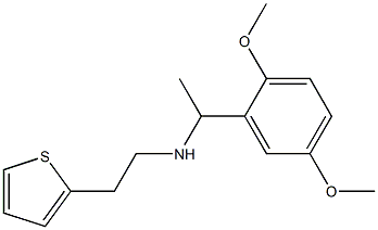 [1-(2,5-dimethoxyphenyl)ethyl][2-(thiophen-2-yl)ethyl]amine Structure