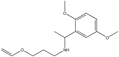 [1-(2,5-dimethoxyphenyl)ethyl][3-(ethenyloxy)propyl]amine Structure