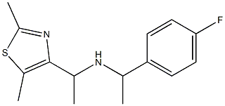 [1-(2,5-dimethyl-1,3-thiazol-4-yl)ethyl][1-(4-fluorophenyl)ethyl]amine 구조식 이미지