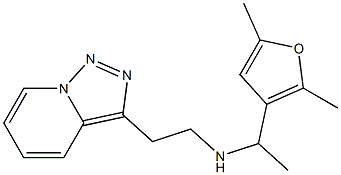 [1-(2,5-dimethylfuran-3-yl)ethyl](2-{[1,2,4]triazolo[3,4-a]pyridin-3-yl}ethyl)amine 구조식 이미지