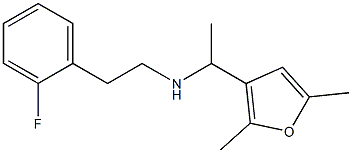 [1-(2,5-dimethylfuran-3-yl)ethyl][2-(2-fluorophenyl)ethyl]amine Structure