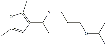 [1-(2,5-dimethylfuran-3-yl)ethyl][3-(propan-2-yloxy)propyl]amine Structure