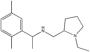 [1-(2,5-dimethylphenyl)ethyl][(1-ethylpyrrolidin-2-yl)methyl]amine Structure