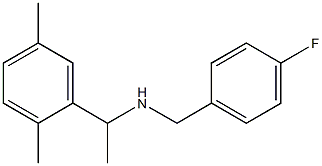 [1-(2,5-dimethylphenyl)ethyl][(4-fluorophenyl)methyl]amine 구조식 이미지