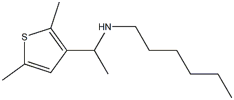 [1-(2,5-dimethylthiophen-3-yl)ethyl](hexyl)amine Structure