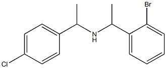 [1-(2-bromophenyl)ethyl][1-(4-chlorophenyl)ethyl]amine 구조식 이미지