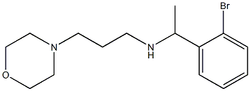 [1-(2-bromophenyl)ethyl][3-(morpholin-4-yl)propyl]amine Structure