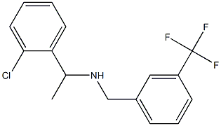 [1-(2-chlorophenyl)ethyl]({[3-(trifluoromethyl)phenyl]methyl})amine Structure