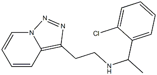 [1-(2-chlorophenyl)ethyl](2-{[1,2,4]triazolo[3,4-a]pyridin-3-yl}ethyl)amine Structure