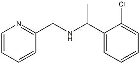 [1-(2-chlorophenyl)ethyl](pyridin-2-ylmethyl)amine Structure