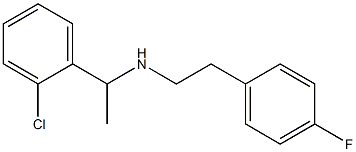 [1-(2-chlorophenyl)ethyl][2-(4-fluorophenyl)ethyl]amine 구조식 이미지