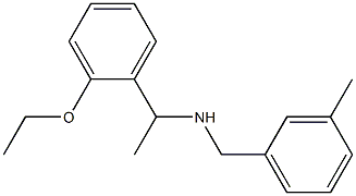 [1-(2-ethoxyphenyl)ethyl][(3-methylphenyl)methyl]amine Structure