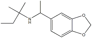 [1-(2H-1,3-benzodioxol-5-yl)ethyl](2-methylbutan-2-yl)amine 구조식 이미지