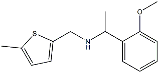 [1-(2-methoxyphenyl)ethyl][(5-methylthiophen-2-yl)methyl]amine Structure