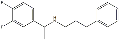 [1-(3,4-difluorophenyl)ethyl](3-phenylpropyl)amine 구조식 이미지