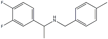 [1-(3,4-difluorophenyl)ethyl][(4-methylphenyl)methyl]amine 구조식 이미지