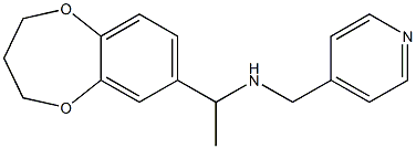 [1-(3,4-dihydro-2H-1,5-benzodioxepin-7-yl)ethyl](pyridin-4-ylmethyl)amine 구조식 이미지