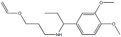 [1-(3,4-dimethoxyphenyl)propyl][3-(ethenyloxy)propyl]amine Structure