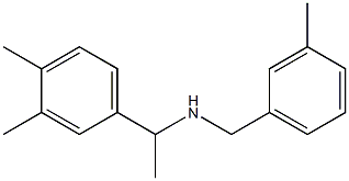 [1-(3,4-dimethylphenyl)ethyl][(3-methylphenyl)methyl]amine Structure