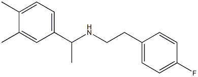 [1-(3,4-dimethylphenyl)ethyl][2-(4-fluorophenyl)ethyl]amine Structure